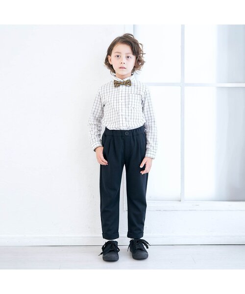 apres les cours（アプレレクール）の「フォーマルパンツ（その他パンツ・キッズ・ネイビー・90/100/110/120/130）」の5枚目の写真