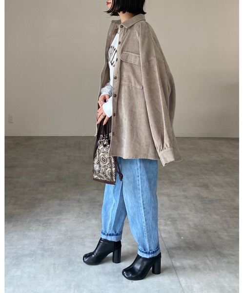 She's Closet(シーズクローゼット)の「幾何学ジャガード柄2wayミニ巾着ショルダーバッグ(ショルダーバッグ・レディース・アイボリー/ベージュ/ブラウン/ダークブラウン/ブラック・FREE)」の14枚目の写真
