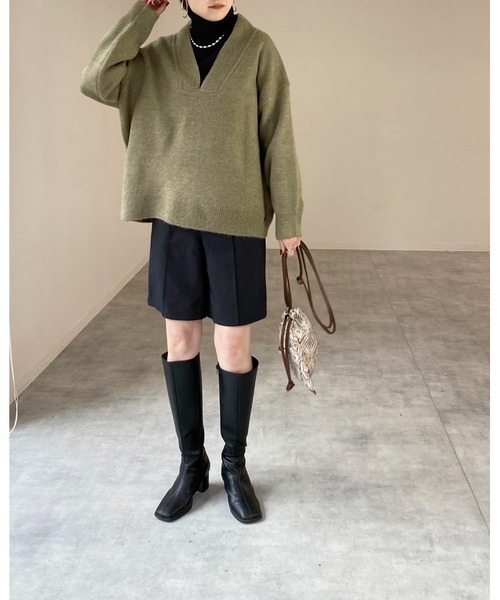 She's Closet(シーズクローゼット)の「幾何学ジャガード柄2wayミニ巾着ショルダーバッグ(ショルダーバッグ・レディース・アイボリー/ベージュ/ブラウン/ダークブラウン/ブラック・FREE)」の16枚目の写真