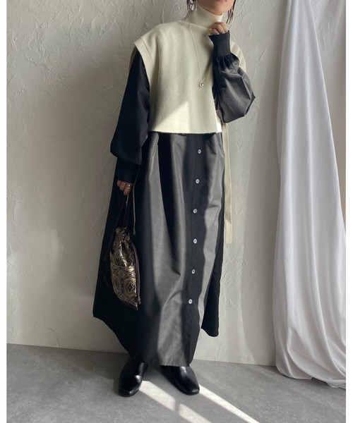 She's Closet(シーズクローゼット)の「幾何学ジャガード柄2wayミニ巾着ショルダーバッグ(ショルダーバッグ・レディース・アイボリー/ベージュ/ブラウン/ダークブラウン/ブラック・FREE)」の17枚目の写真