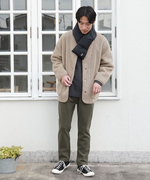 LAKOLE（ラコレ）の「シープボアカーデジャケット / 254878（ブルゾン・メンズ・ブラック/オリーブ/サンドグレー・MEDIUM/LARGE/X-LARGE）」の4枚目の写真