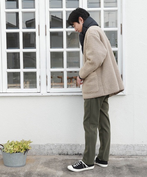 LAKOLE（ラコレ）の「シープボアカーデジャケット / 254878（ブルゾン・メンズ・ブラック/オリーブ/サンドグレー・MEDIUM/LARGE/X-LARGE）」の6枚目の写真