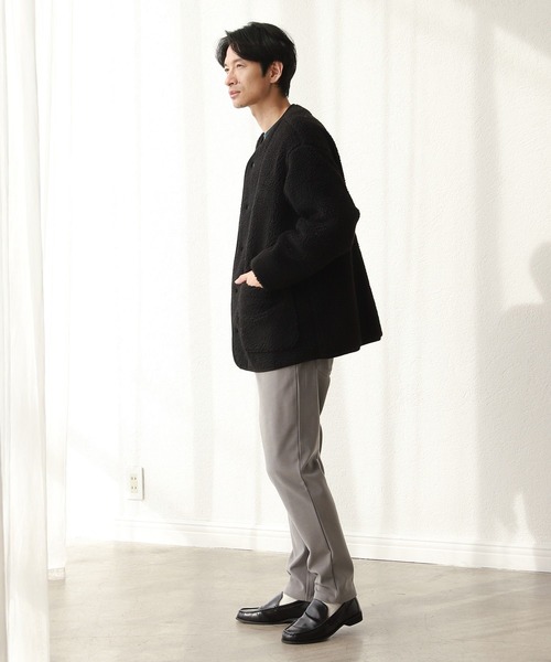 LAKOLE（ラコレ）の「シープボアカーデジャケット / 254878（ブルゾン・メンズ・ブラック/オリーブ/サンドグレー・MEDIUM/LARGE/X-LARGE）」の11枚目の写真