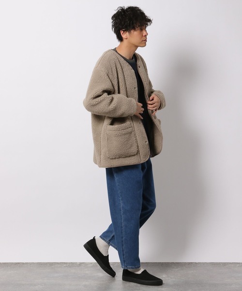 LAKOLE（ラコレ）の「シープボアカーデジャケット / 254878（ブルゾン・メンズ・ブラック/オリーブ/サンドグレー・MEDIUM/LARGE/X-LARGE）」の22枚目の写真