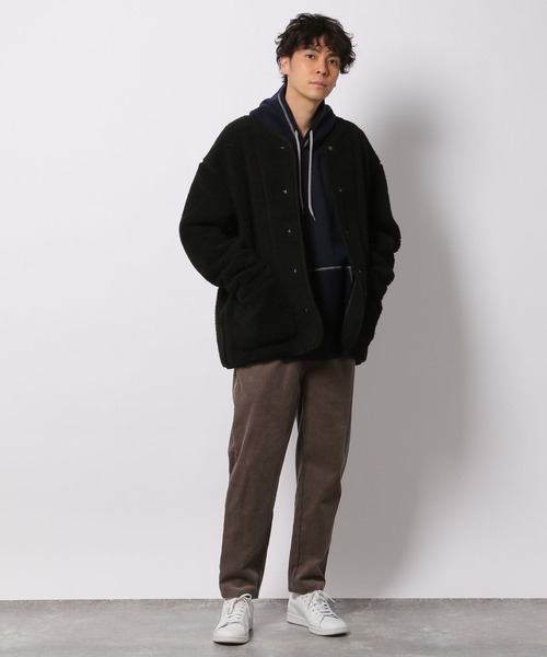 LAKOLE（ラコレ）の「シープボアカーデジャケット / 254878（ブルゾン・メンズ・ブラック/オリーブ/サンドグレー・MEDIUM/LARGE/X-LARGE）」の16枚目の写真