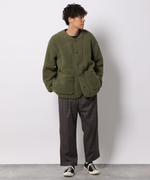 LAKOLE（ラコレ）の「シープボアカーデジャケット / 254878（ブルゾン・メンズ・ブラック/オリーブ/サンドグレー・MEDIUM/LARGE/X-LARGE）」の19枚目の写真