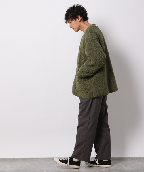 LAKOLE（ラコレ）の「シープボアカーデジャケット / 254878（ブルゾン・メンズ・ブラック/オリーブ/サンドグレー・MEDIUM/LARGE/X-LARGE）」の20枚目の写真