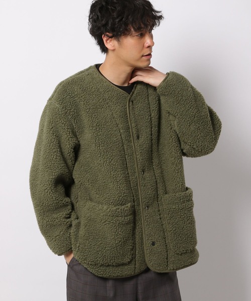 LAKOLE（ラコレ）の「シープボアカーデジャケット / 254878（ブルゾン・メンズ・ブラック/オリーブ/サンドグレー・MEDIUM/LARGE/X-LARGE）」の21枚目の写真