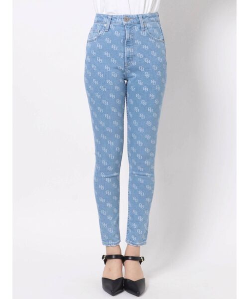 GYDA（ジェイダ）の「ハイウエストレーザーGGパターンスキニーデニムパンツ（デニムパンツ・レディース・ブルー/ライトブルー・X-SMALL/SMALL/MEDIUM）」の21枚目の写真