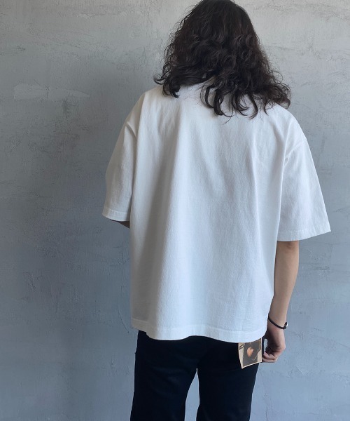 CHUMS（チャムス）の「[CHUMS/チャムス] 別注 ビッグシルエットヘビーウェイトロゴTシャツ（Tシャツ/カットソー・レディース・ホワイト/ブラック・S/M/L/XL）」の22枚目の写真