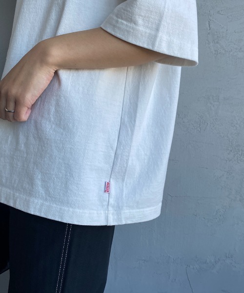 CHUMS（チャムス）の「[CHUMS/チャムス] 別注 ビッグシルエットヘビーウェイトロゴTシャツ（Tシャツ/カットソー・レディース・ホワイト/ブラック・S/M/L/XL）」の18枚目の写真