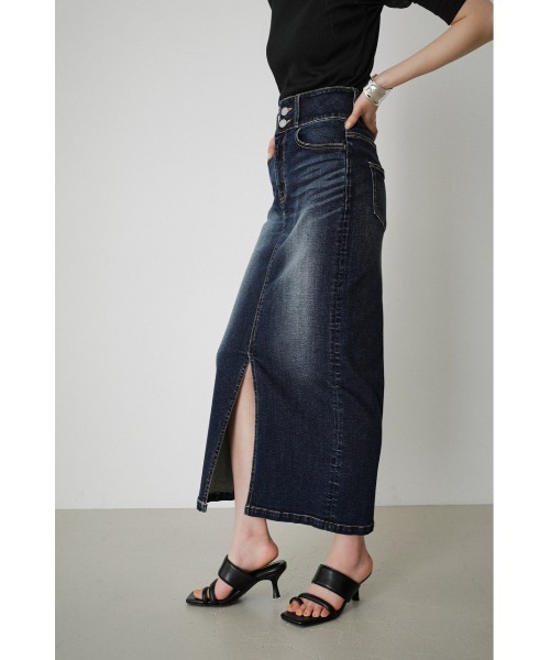 HIGH WAIST SLIT DENIM SK /ハイウエストスリットデニムスカート