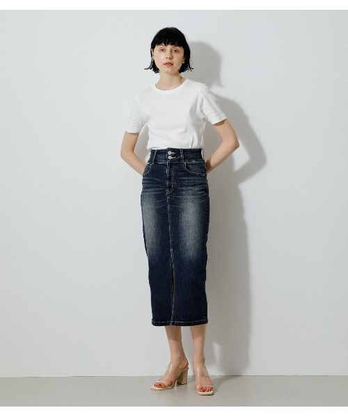 【ALAIA】ハイウエストのフルイドスカート ALAÏA FLUID SPIRAL SKIRT |ALAÏA US