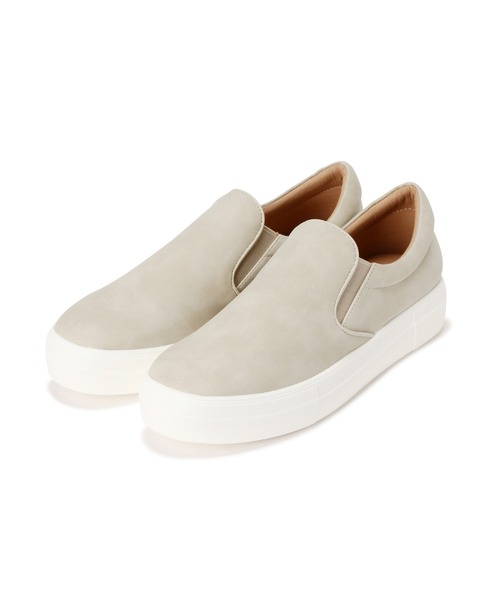 NATURAL BEAUTY BASIC（ナチュラルビューティーベーシック）の「ライトソールダッドスリッポン（スリッポン・レディース・カーキ/オフホワイト/チャコールグレー・SMALL/LARGE/MEDIUM）」の6枚目の写真