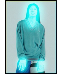 FRED PERRY | Charles Jeffrey Loverboy Glitter Knitted V Neck Jumper(ニット/セーター)