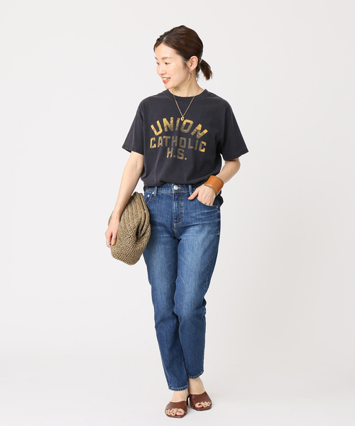 IENA（イエナ）の「【YANUK/ヤヌーク】RUTH スリムテーパード デニムパンツ HNB（デニムパンツ・レディース・ブルー・23/24/25/26/22）」の7枚目の写真
