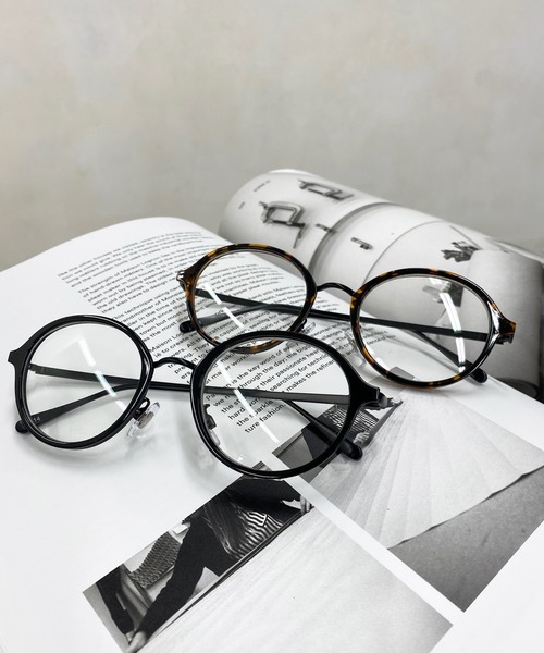 DouDou（ドゥドゥ）の「ラウンドフレームメガネ（メガネ・レディース・ブラック/ブラウン・FREE）」の5枚目の写真
