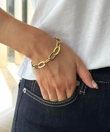 ゴールドシンプルチェーンブレスレット