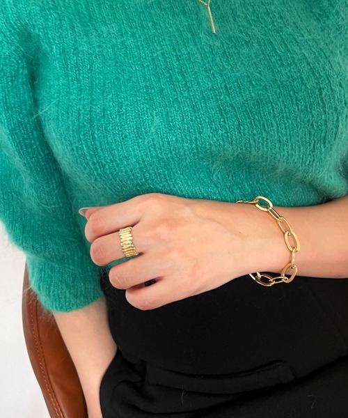 B.R.U（ブル）の「ゴールドシンプルチェーンブレスレット（ブレスレット・レディース・ゴールド・FREE）」の5枚目の写真