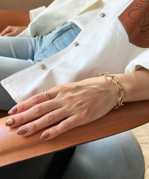 B.R.U（ブル）の「ゴールドシンプルチェーンブレスレット（ブレスレット・レディース・ゴールド・FREE）」の9枚目の写真