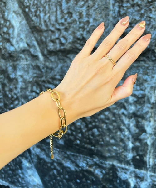 B.R.U（ブル）の「ゴールドシンプルチェーンブレスレット（ブレスレット・レディース・ゴールド・FREE）」の18枚目の写真