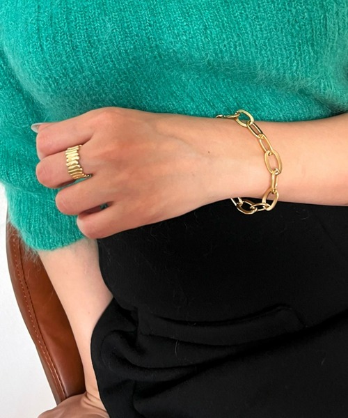 B.R.U（ブル）の「ゴールドシンプルチェーンブレスレット（ブレスレット・レディース・ゴールド・FREE）」の16枚目の写真