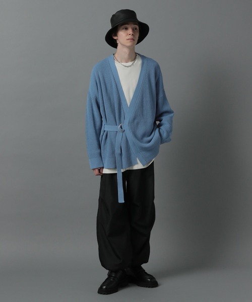 HARE(ハレ)の「タイロッケンカーディガン(HARE)(カーディガン/ボレロ・メンズ・オフホワイト/ブルー/ダークネイビー・FREE)」の14枚目の写真