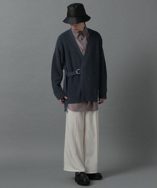 HARE(ハレ)の「タイロッケンカーディガン(HARE)(カーディガン/ボレロ・メンズ・オフホワイト/ブルー/ダークネイビー・FREE)」の6枚目の写真