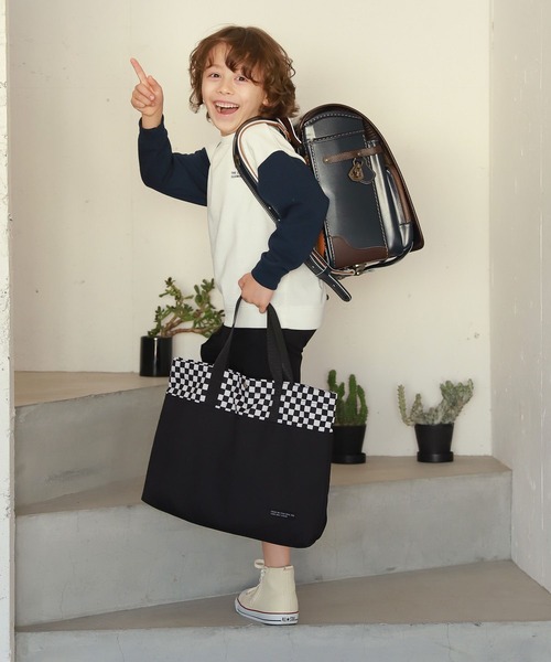 GLOBAL WORK（グローバルワーク）の「キッズ/洗えるスクールBAG/265393（トートバッグ・キッズ・ライトピンク/ブラック/ライトパープル/カーキ/ライトグリーン/ライトベージュ/その他/ネイビー/スカイブルー・FREE）」の10枚目の写真