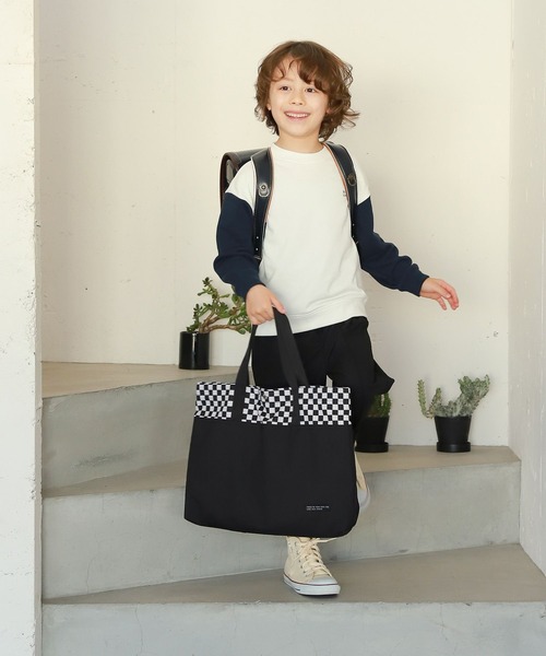 GLOBAL WORK（グローバルワーク）の「キッズ/洗えるスクールBAG/265393（トートバッグ・キッズ・ライトピンク/ブラック/ライトパープル/カーキ/ライトグリーン/ライトベージュ/その他/ネイビー/スカイブルー・FREE）」の11枚目の写真