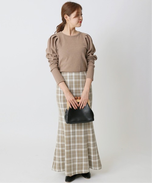 U by SPICK&SPAN(ユーバイスピックアンドスパン)の「チェックマーメイドスカート◆(スカート・レディース・グリーン系その他/ブルー系その他・34/36/38)」の4枚目の写真