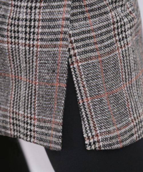 Doux Belle（ドゥーベル）の「チェック柄ジャンパースカート ロング丈（ジャンパースカート・レディース・グレー/ブルー/グレー系その他・MEDIUM/X-LARGE/LARGE）」の7枚目の写真