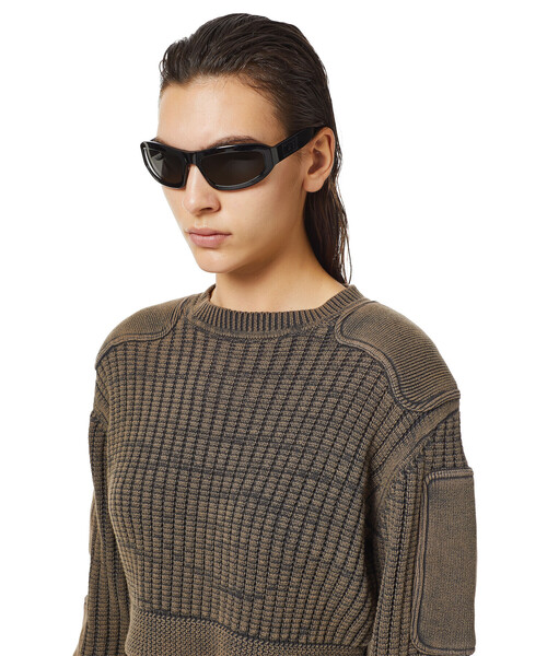 DIESEL（ディーゼル）の「レディース ニット ショート丈 ビンテージ加工（ニット/セーター・レディース・レッド/グレー・LARGE/X-SMALL/MEDIUM/SMALL）」の11枚目の写真