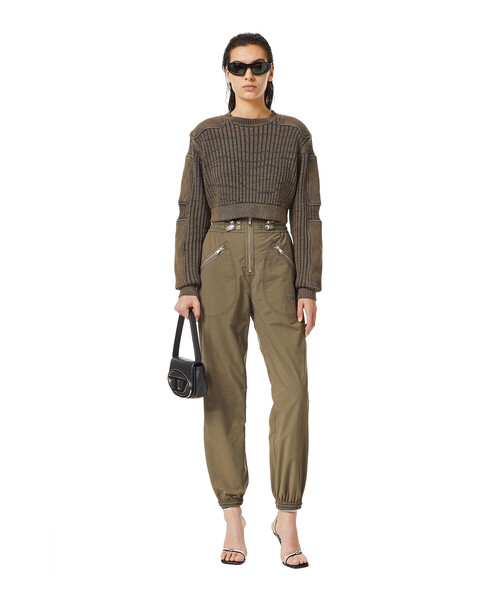 DIESEL（ディーゼル）の「レディース ニット ショート丈 ビンテージ加工（ニット/セーター・レディース・レッド/グレー・LARGE/X-SMALL/MEDIUM/SMALL）」の13枚目の写真