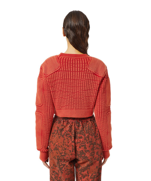 DIESEL（ディーゼル）の「レディース ニット ショート丈 ビンテージ加工（ニット/セーター・レディース・レッド/グレー・LARGE/X-SMALL/MEDIUM/SMALL）」の21枚目の写真