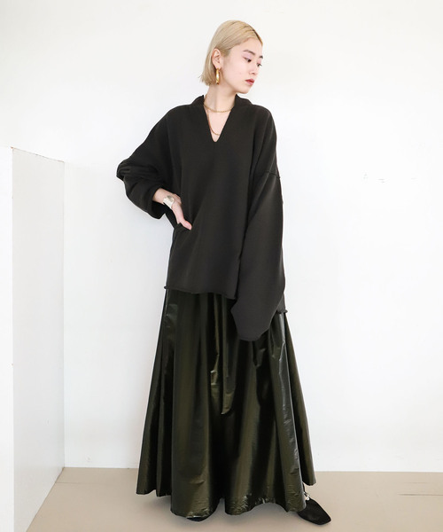 CITYSHOP(シティーショップ)の「KEY NECK スウェット(Tシャツ/カットソー・レディース・ホワイト/グレー・FREE)」の15枚目の写真