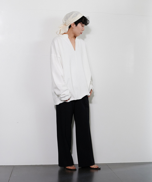 CITYSHOP(シティーショップ)の「KEY NECK スウェット(Tシャツ/カットソー・レディース・ホワイト/グレー・FREE)」の18枚目の写真