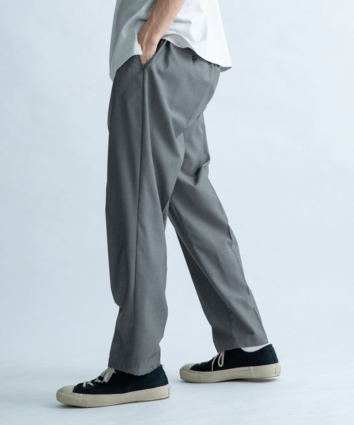 FORK&SPOON（フォークアンドスプーン）の「FORK&SPOON　テーパードスラックス（その他パンツ・メンズ・グレー/ブラック・4/5）」の4枚目の写真