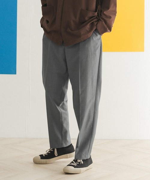 FORK&SPOON（フォークアンドスプーン）の「FORK&SPOON　テーパードスラックス（その他パンツ・メンズ・グレー/ブラック・4/5）」の14枚目の写真