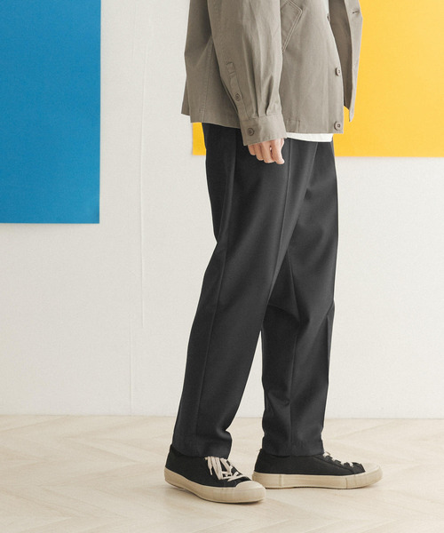 FORK&SPOON（フォークアンドスプーン）の「FORK&SPOON　テーパードスラックス（その他パンツ・メンズ・グレー/ブラック・4/5）」の7枚目の写真
