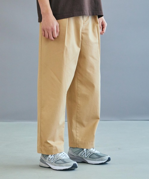 THE STANDARD（ザスタンダード）の「WEGO/タックトラウザーパンツ（チノパンツ・メンズ・ベージュ/ホワイト/ブラック・LARGE/SMALL/MEDIUM）」の20枚目の写真