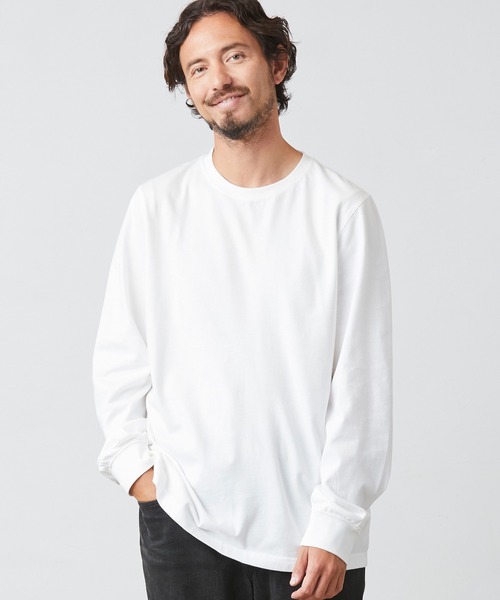 L.L.Bean(エルエルビーン)の「ケアフリー・アンシュリンカブル・ティ、長袖 ジャパン・フィット(Tシャツ/カットソー・メンズ・ネイビー/ホワイト/ブラック/ヘザーグレー・XX-LARGE/X-LARGE/MEDIUM/LARGE/SMALL)」の2枚目の写真