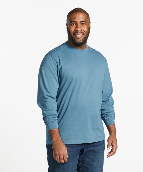 L.L.Bean(エルエルビーン)の「ケアフリー・アンシュリンカブル・ティ、長袖 ジャパン・フィット(Tシャツ/カットソー・メンズ・ネイビー/ホワイト/ブラック/ヘザーグレー・XX-LARGE/X-LARGE/MEDIUM/LARGE/SMALL)」の7枚目の写真