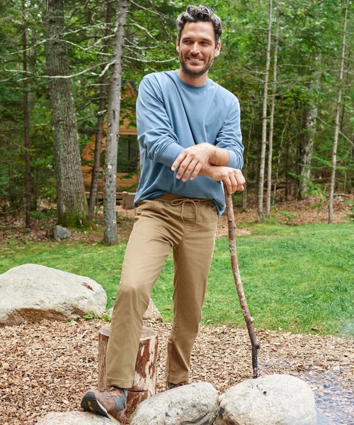 L.L.Bean(エルエルビーン)の「ケアフリー・アンシュリンカブル・ティ、長袖 ジャパン・フィット(Tシャツ/カットソー・メンズ・ネイビー/ホワイト/ブラック/ヘザーグレー・XX-LARGE/X-LARGE/MEDIUM/LARGE/SMALL)」の9枚目の写真