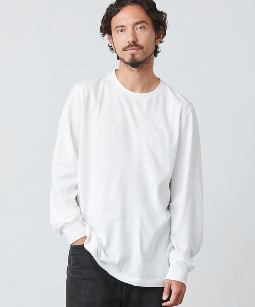 L.L.Bean(エルエルビーン)の「ケアフリー・アンシュリンカブル・ティ、長袖 ジャパン・フィット(Tシャツ/カットソー・メンズ・ネイビー/ホワイト/ブラック/ヘザーグレー・XX-LARGE/X-LARGE/MEDIUM/LARGE/SMALL)」の11枚目の写真