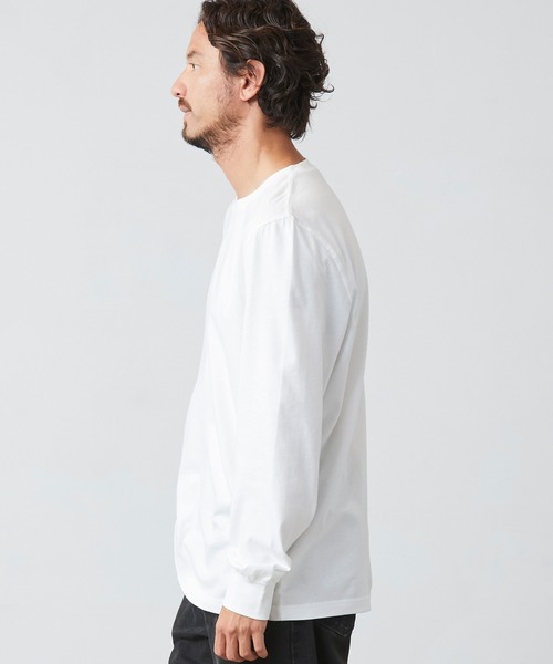 L.L.Bean(エルエルビーン)の「ケアフリー・アンシュリンカブル・ティ、長袖 ジャパン・フィット(Tシャツ/カットソー・メンズ・ネイビー/ホワイト/ブラック/ヘザーグレー・XX-LARGE/X-LARGE/MEDIUM/LARGE/SMALL)」の13枚目の写真