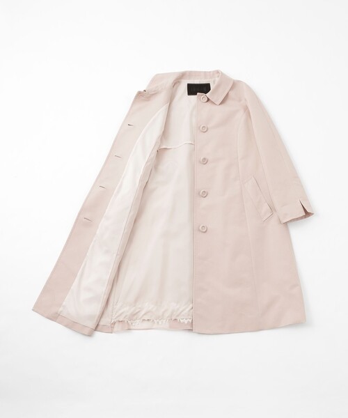 TO BE CHIC(トゥー ビー シック)の「ドビータフタステンカラー コート(ステンカラーコート・レディース・ダークネイビー/ピンク系その他2・40/42)」の13枚目の写真