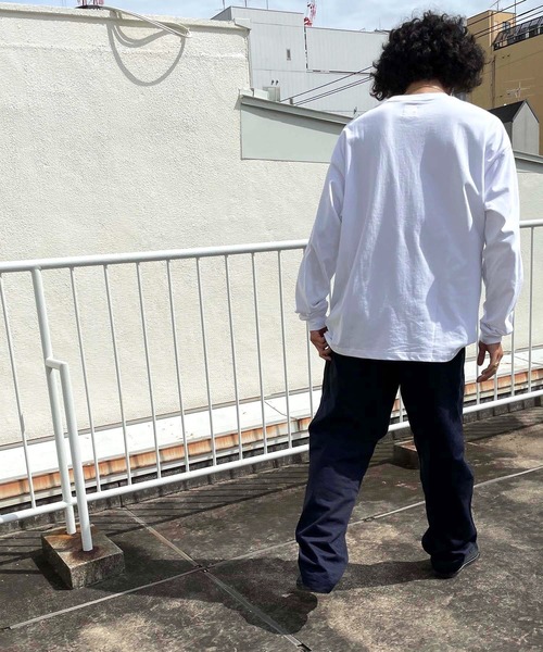 CANAL JEAN（キャナルジーン）の「KEY(キー) KEY LOGOロングTシャツ（Tシャツ/カットソー・レディース・ブラック/ホワイト・MEDIUM/LARGE）」の10枚目の写真
