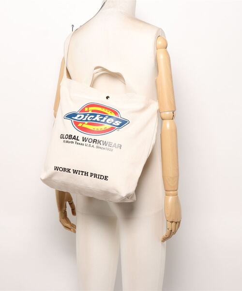 Dickies（ディッキーズ）の「【Dickies/ディッキーズ】DK LOGO TC CANVAS 2WAY SHOULDER BAG（ショルダーバッグ・レディース・ネイビー/レッド/オフホワイト/ブラック・FREE）」の8枚目の写真