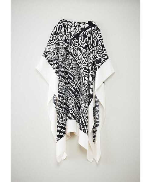 martinique(マルティニーク)の「CURRENTAGE/CURRENTAGE SHOKO OTAKE Silk Poncho(ポンチョ・レディース・ブラック・FREE)」の5枚目の写真